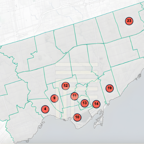 Multiplex - multifamily Toronto zoning map 2026